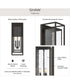 Shaw 25 inch 1 Light Outdoor Wall Light with Clear Glass Antique Bronze