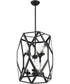 20"W Zemi 6-Light Pendant Black
