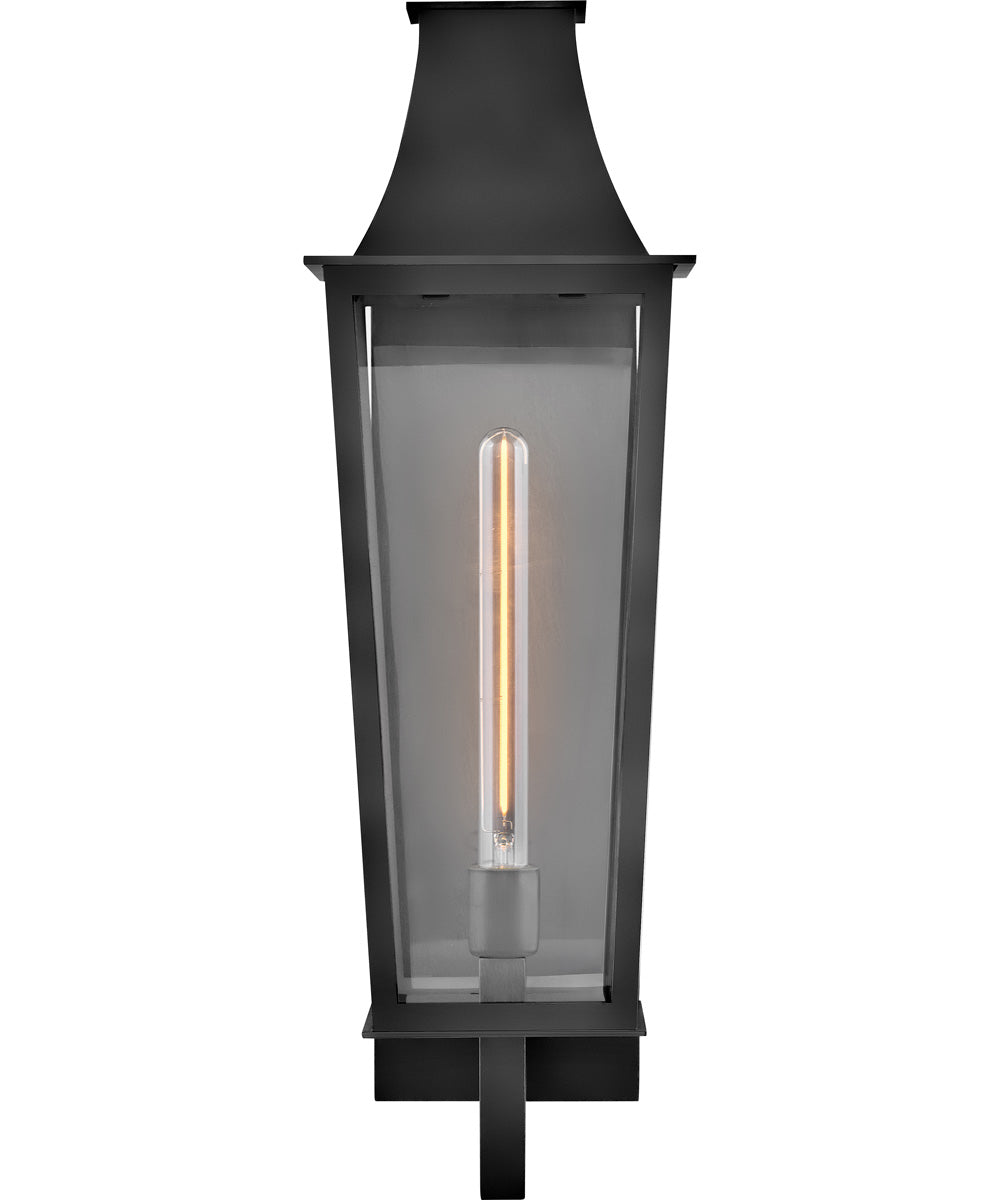 Georgetown Coastal Elements  1-Light Large Wall Mount Lantern in Black