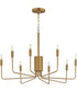 Abner 8-Light Chandelier Natural Aged Brass