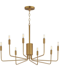 Abner 8-Light Chandelier Natural Aged Brass