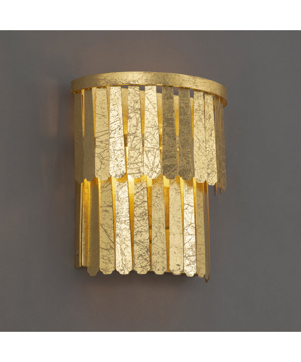 Regalia 1-Light Wall Sconce Gold Leaf