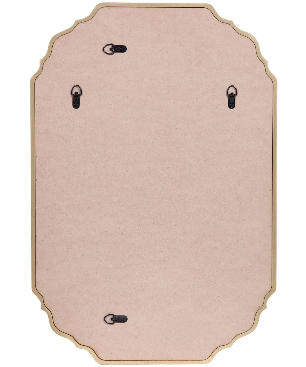 21x31" Wall Mirror Lightly Antiqued Metallic Gold Leaf