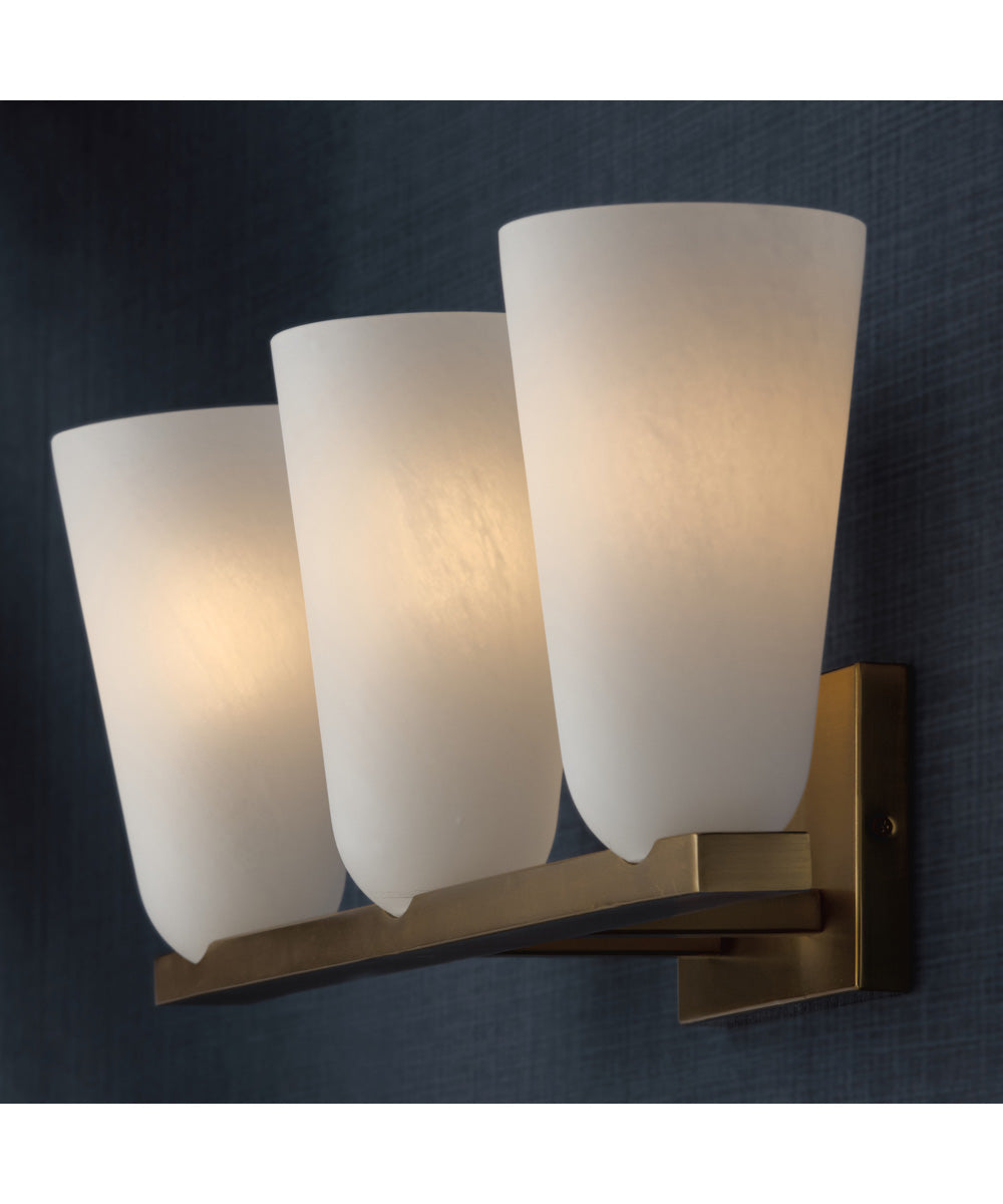 Romy 3-Light Vanity Matte Brass