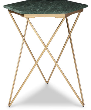 Engelton Accent Table Green/Gold