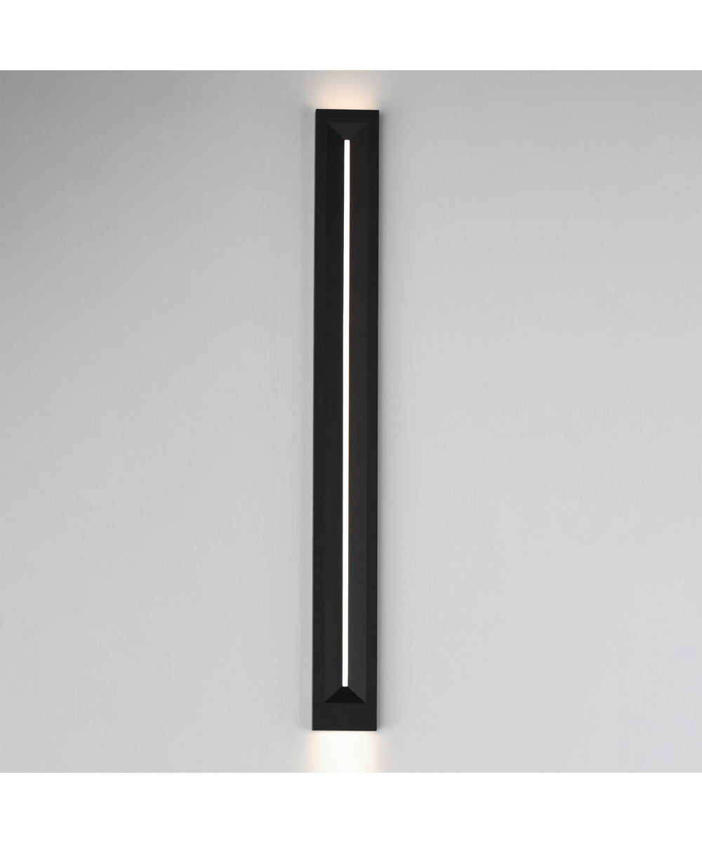 Fosso 47 inch LED Outdoor Wall Sconce - 5cct Black
