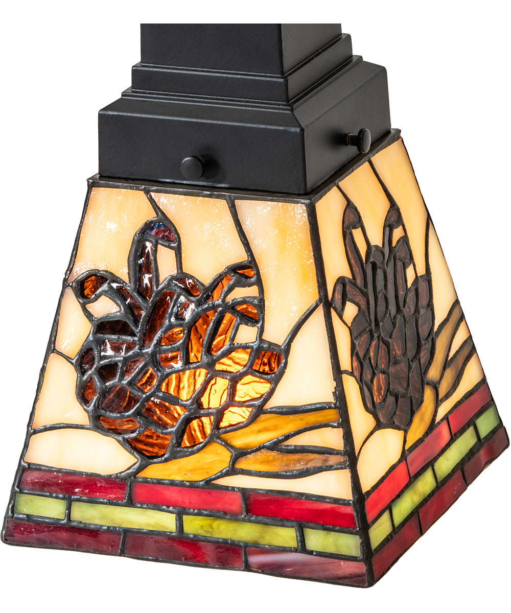 5" Square Pinecone Mini Pendant