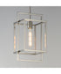 Gridline Single Pendant Satin Nickel