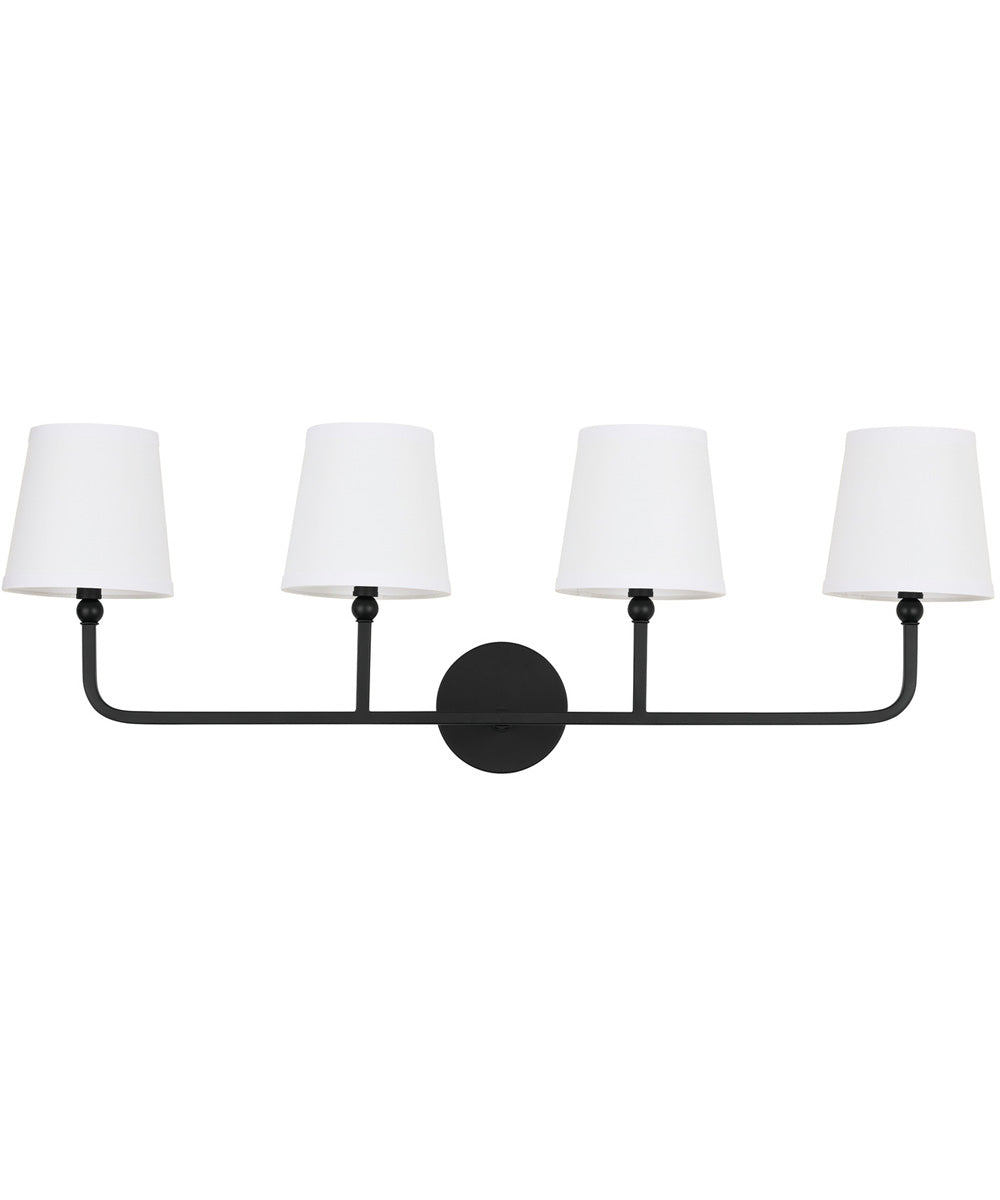 Dawson 4-Light Vanity Matte Black