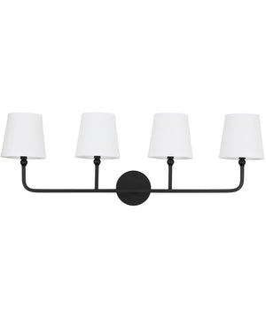 Dawson 4-Light Vanity Matte Black