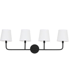 Dawson 4-Light Vanity Matte Black