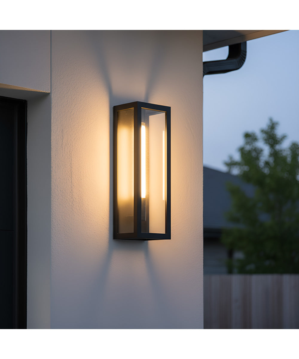 Young 1-light Outdoor Wall Light Matte Black
