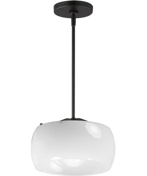 Glazed Single Pendant White / Black