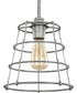 Chambers 1-Light Farmhouse Pendant Light Galvanized Finish
