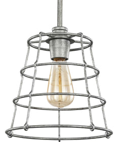 Chambers 1-Light Farmhouse Pendant Light Galvanized Finish