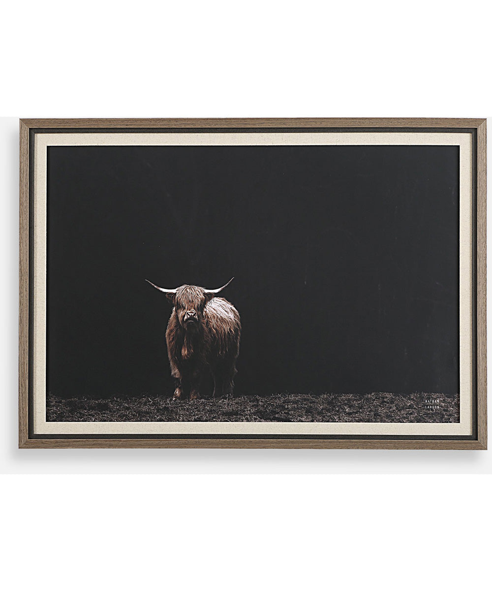King Of The Hill Framed Bovine Print