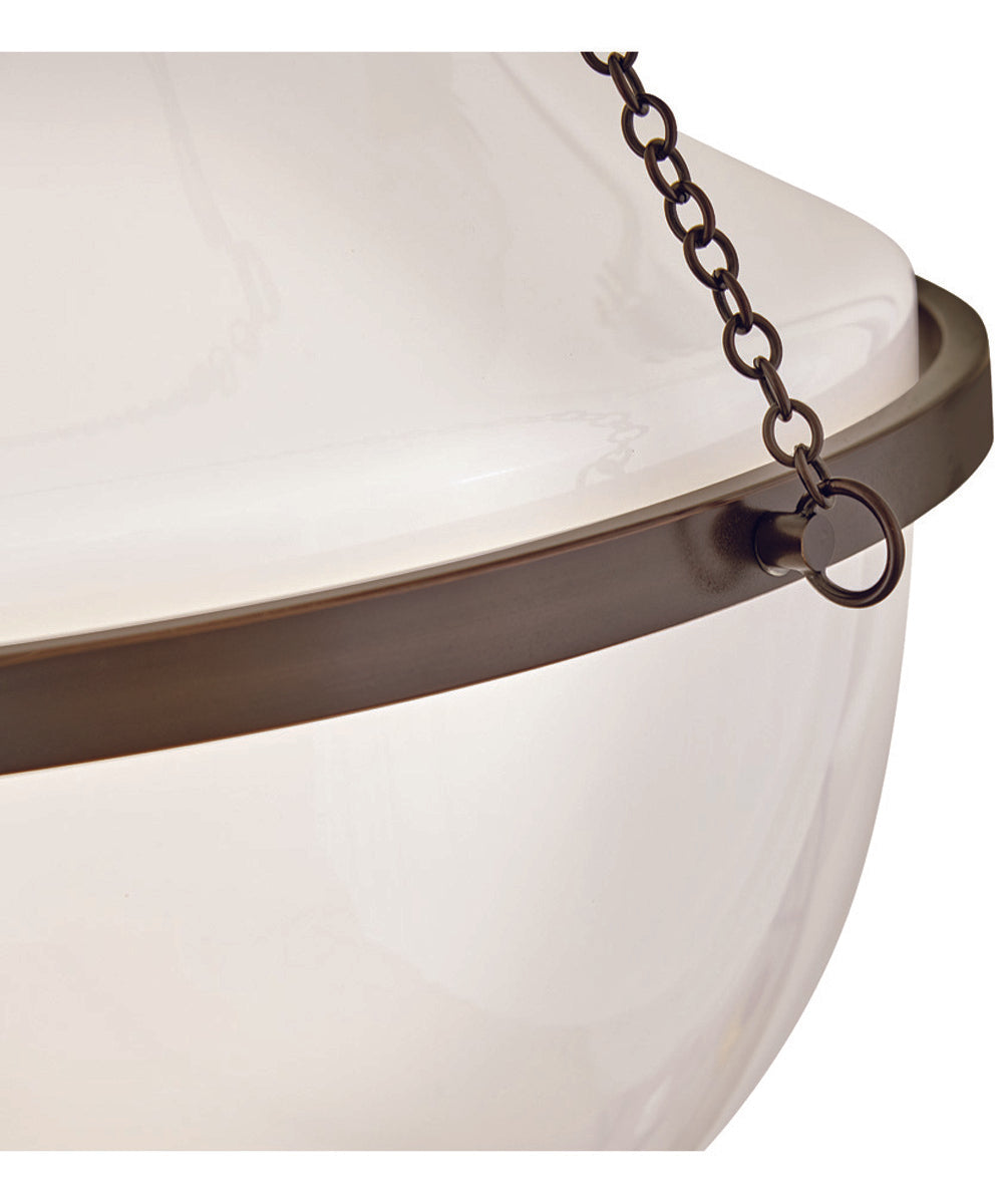 Collins 1-Light Large Pendant in Heritage Bronze