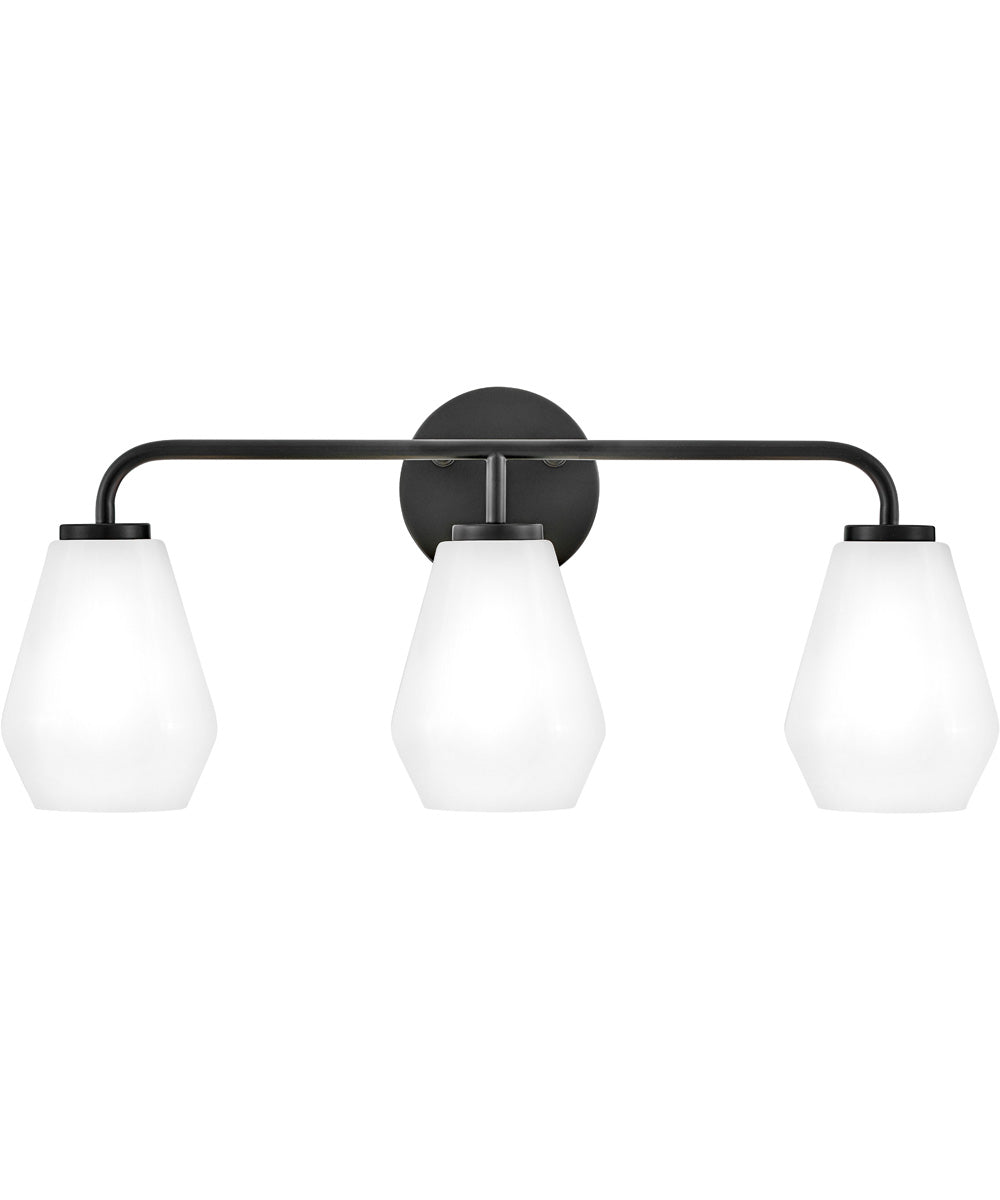 Gio 3-Light Medium Three Light Vanity in Black