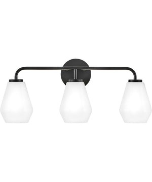 Gio 3-Light Medium Three Light Vanity in Black