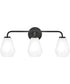 Gio 3-Light Medium Three Light Vanity in Black