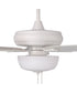 EOS 2 Light Frosted White Bowl 52" Ceiling Fan 2-Light Fan White