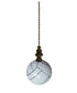 Volleyball Ceiling Fan Pull, 2.25"h with 12" Antiqued Brass Chain