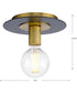 Trimble 1-Light 8" Flush Mount Brushed Bronze