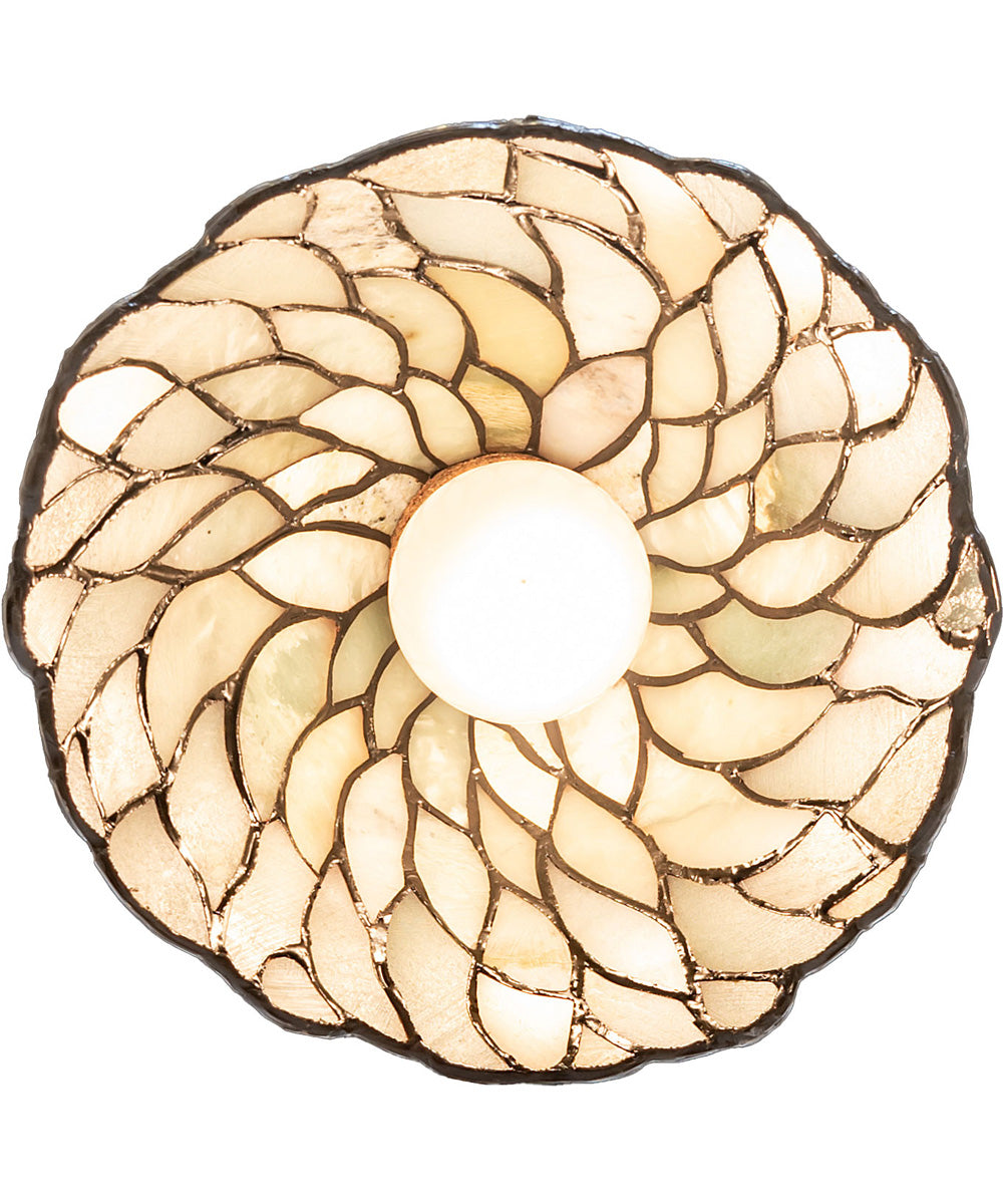 8" Wide Willow Jadestone Flushmount