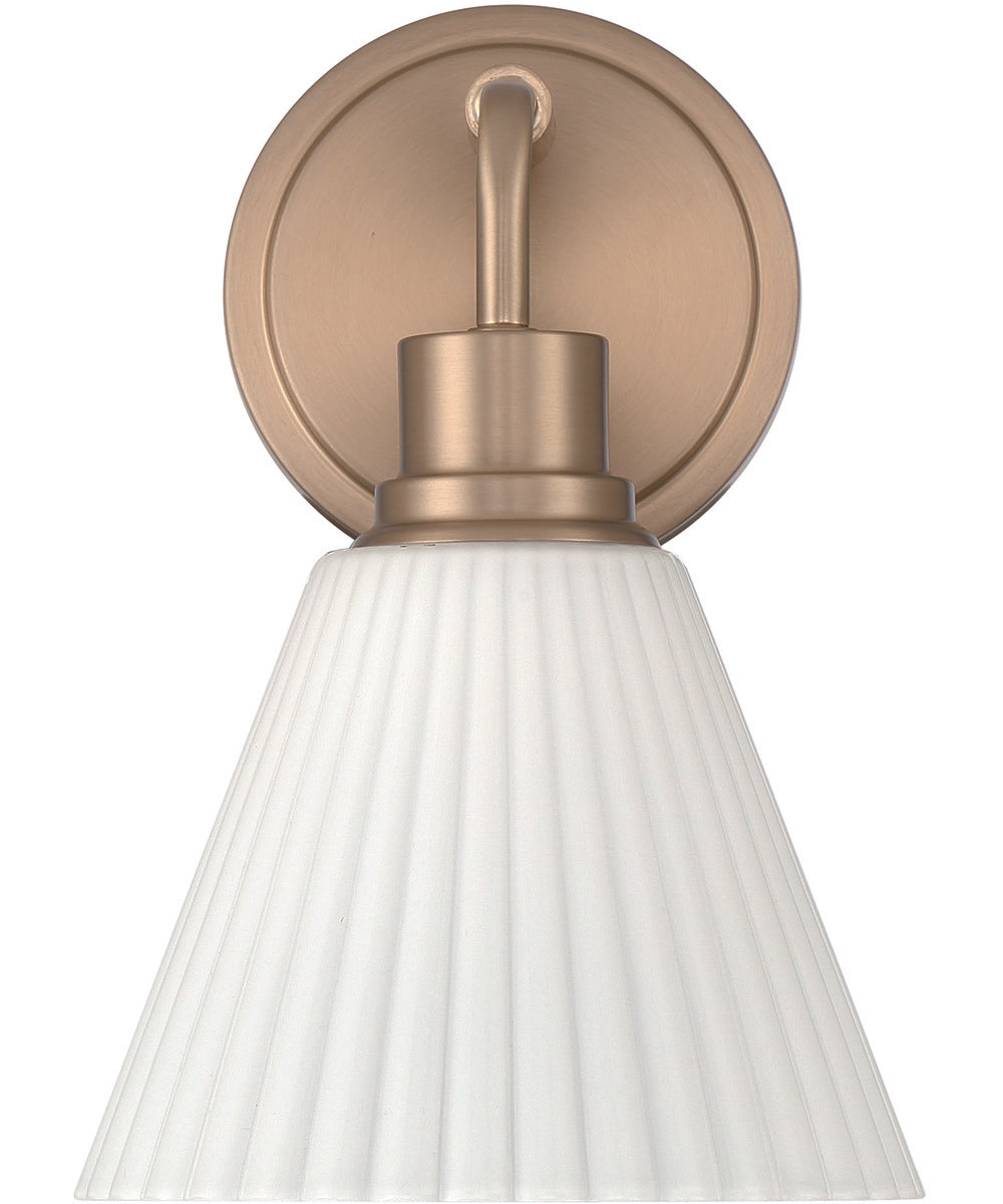 Pleated II 1-Light Lighting Premium Bronze