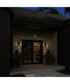 Ryle 1-Light Extra Large Wall Lantern with Clear Glass Panels Matte Black