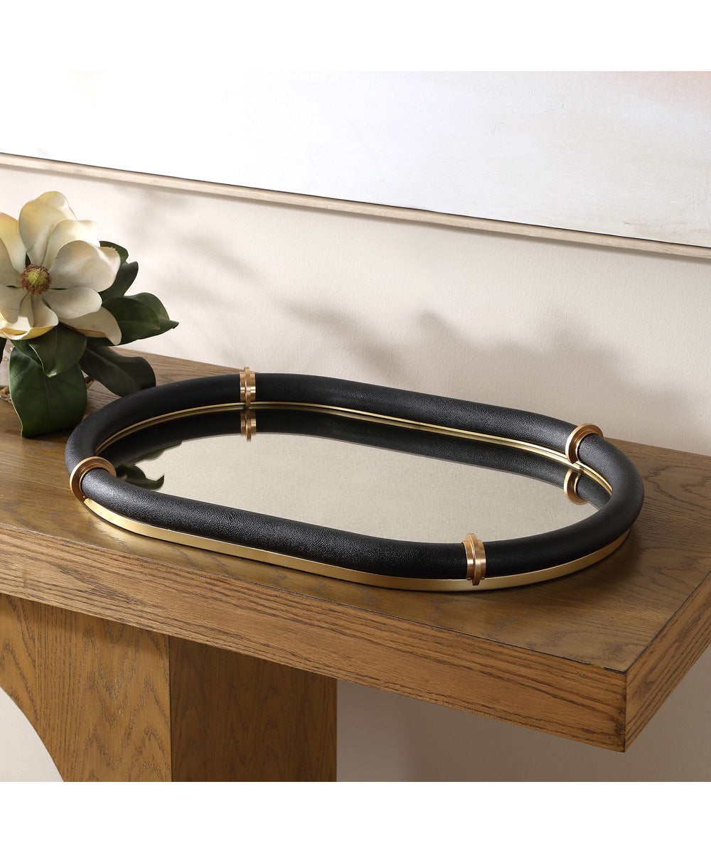 Cyprus Black Oval Tray
