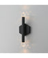 Allumettes 2-Light LED Wall Sconce Black