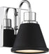 5"W Bette 1-Light LED Vanity & Wall Polished Nickel / Matte Black