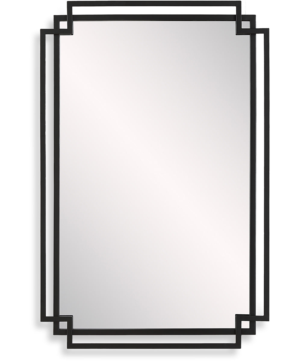 22x34" Wall Mirror in Matte Black
