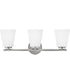 Bri 3-Light Medium Three Light Vanity in Brushed Nickel