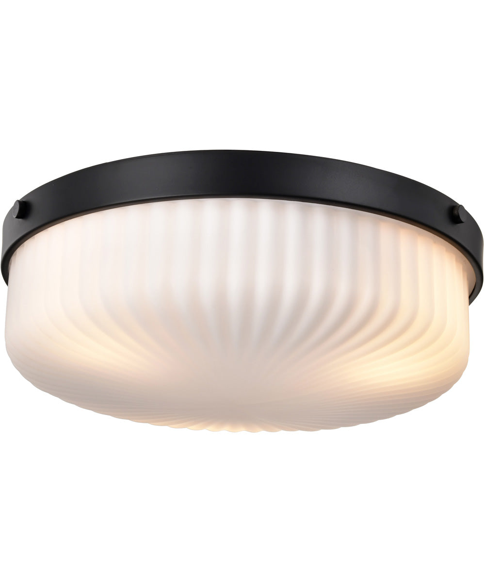 Solara 3-Light Close-to-Ceiling Matte Black