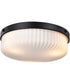 Solara 3-Light Close-to-Ceiling Matte Black