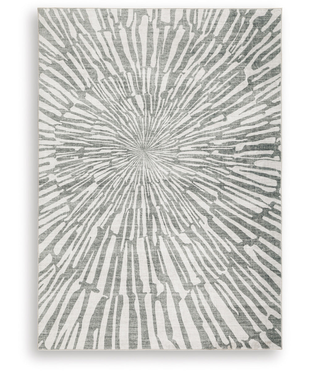 Verland Washable Medium Rug Gray/White