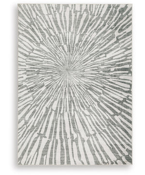 Verland Washable Medium Rug Gray/White