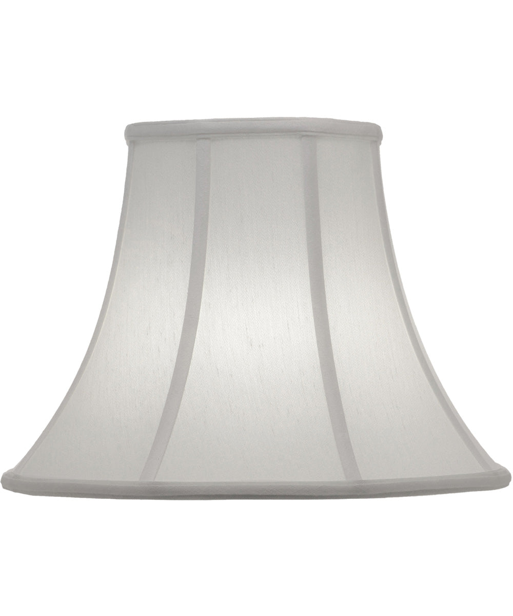 7x14x11 Off White Silk Shantung Bell Softback Lampshade