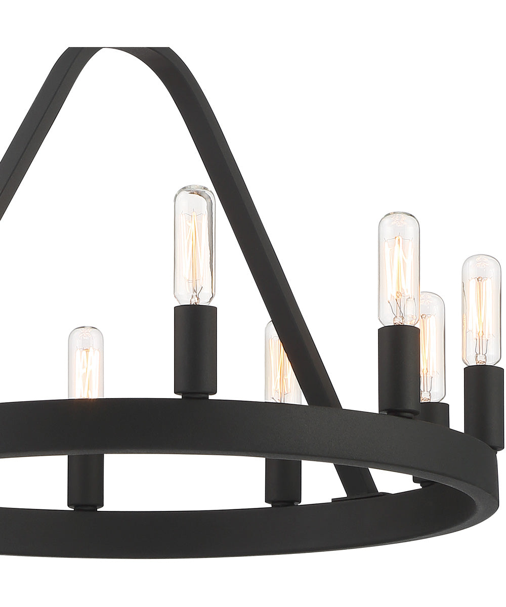 Carousel 10 Light Chandelier Black