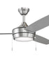 Nolyn 52 in. 3-Blade Modern LED Ceiling Fan Brushed Nickel