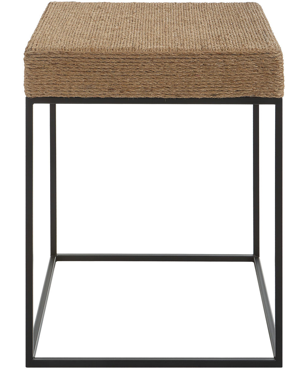 Laramie Rustic Rope Accent Table