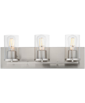 Lateral 3-Light Bath Vanity Satin Nickel