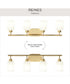 Reines 4-Light Bath Vanity with Opal Glass Shades Brushed Gold