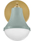 Haddie 1-Light Small Single Light Vanity in Seafoam