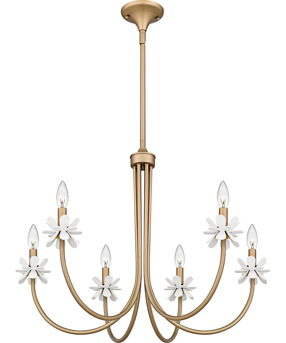 Remy 6-light Chandelier Bronze Gold