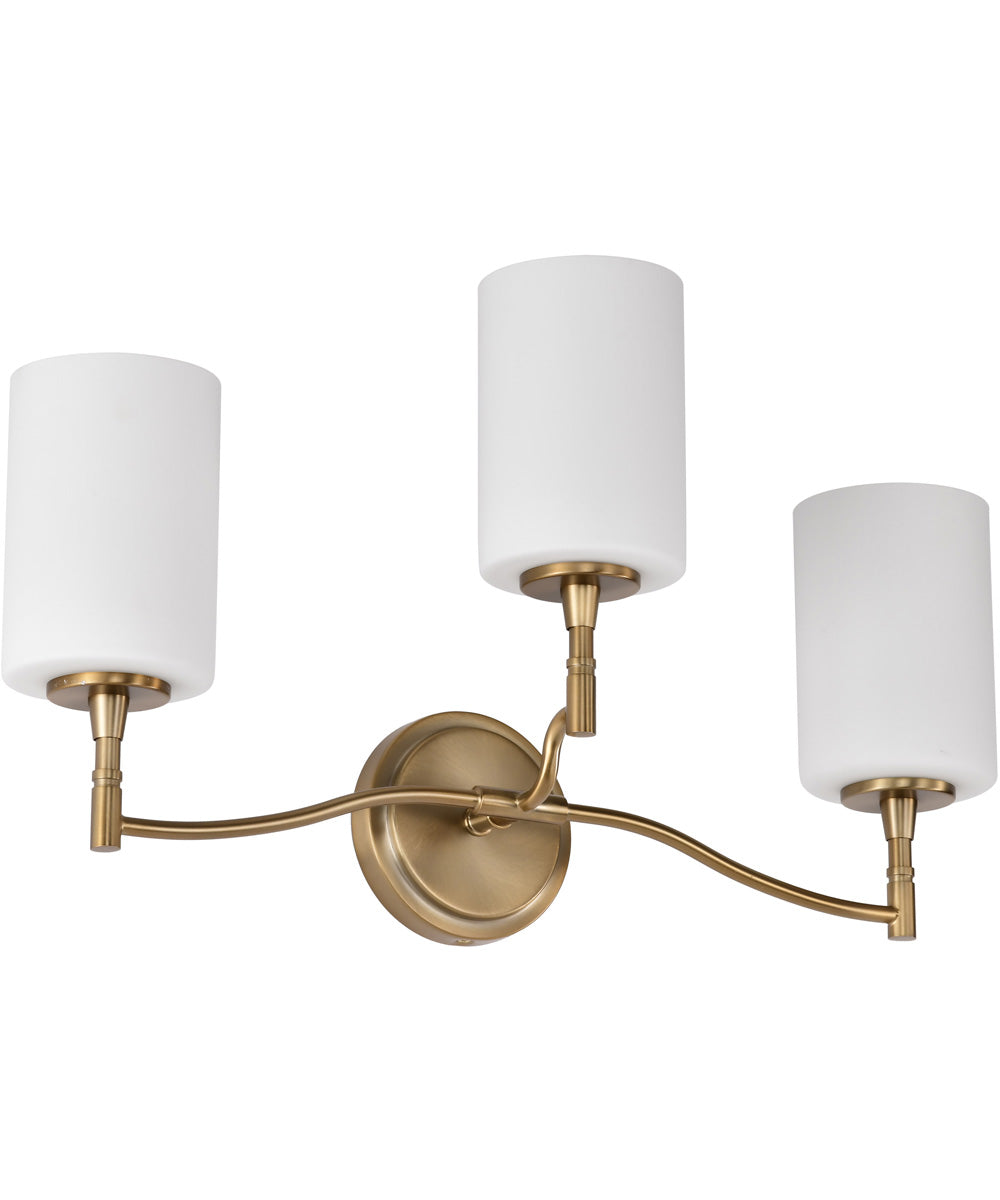 Liam 3-Light Vanity & Wall Burnished Brass