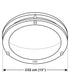Brilli 13"W 1-Light LED "Get in Sync" Day-to-Night Circadian Flush Mount Light Fixture