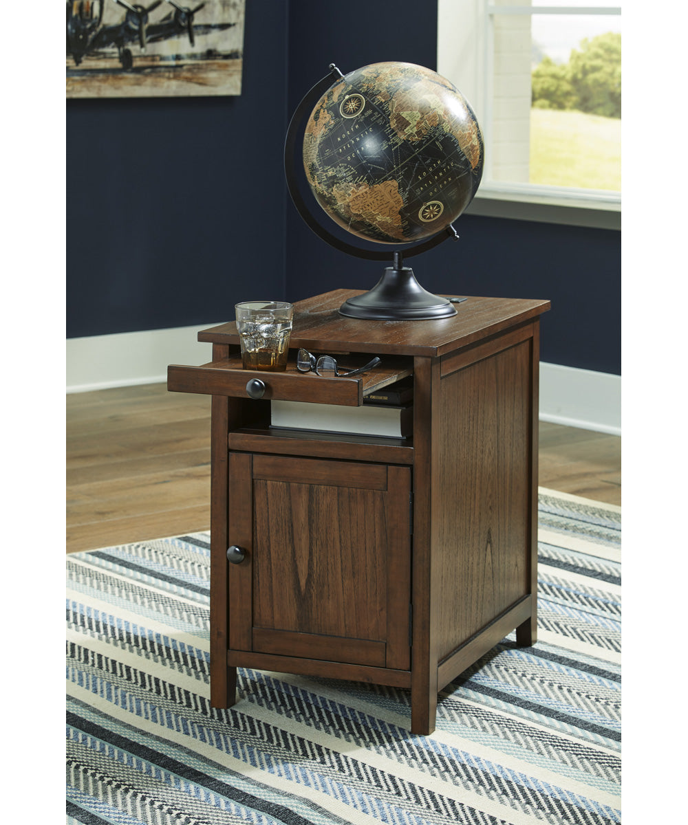 Treytown Chair Side End Table Brown